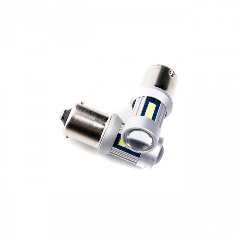 P21W LED žárovky (15 x SMD 3030) 6000K 12/24V