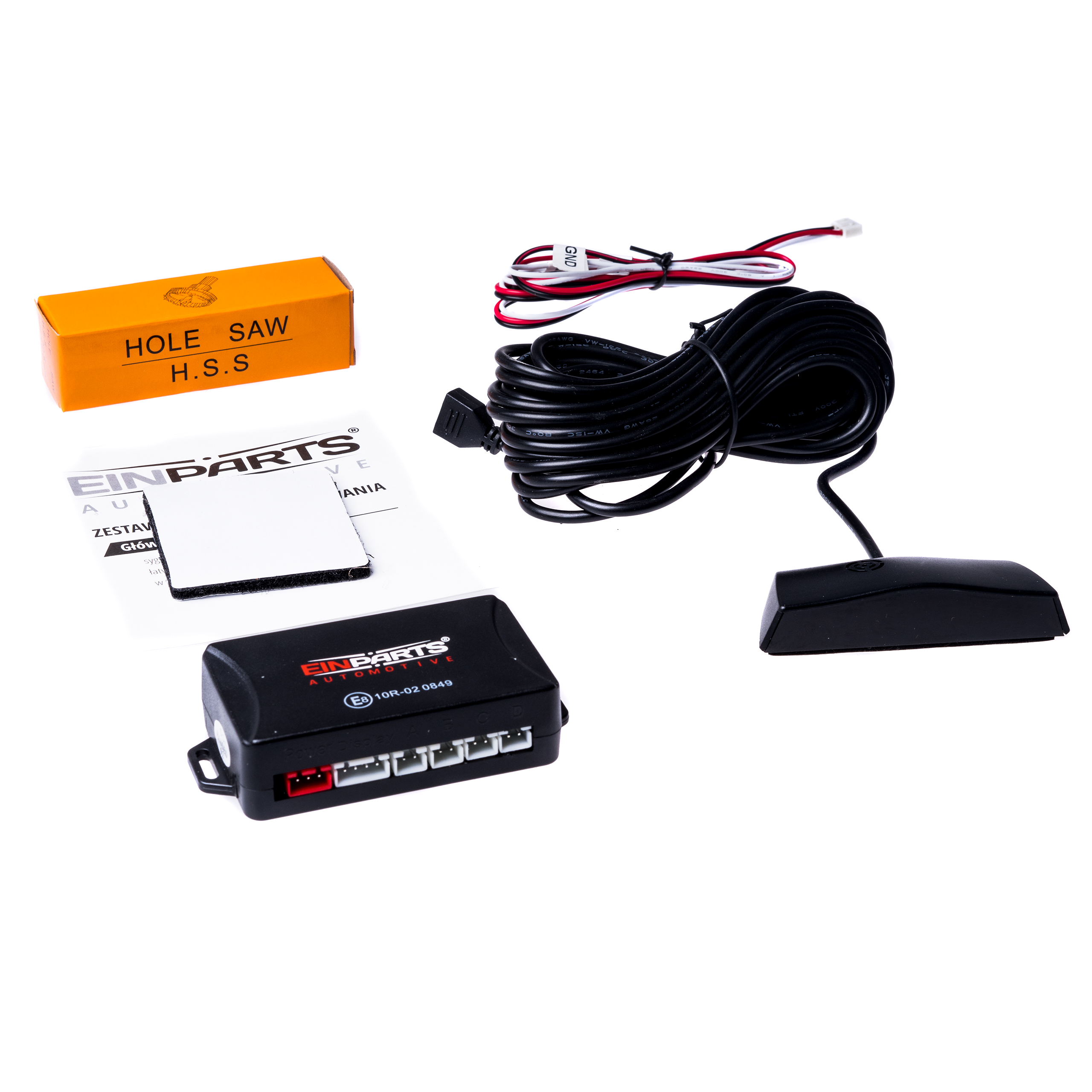 EPP8300 EinParts parkovací asistent s 8 senzory (červené senzory)