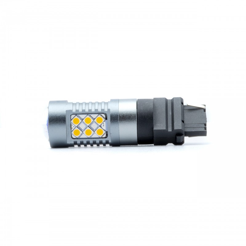 P27W LED žárovky (24 x SMD 3030) oranžová CANBUS