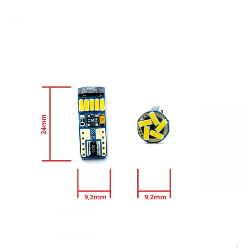 EPL309 LED žárovky W5W (15 x SMD 4014) 5000K CANBUS