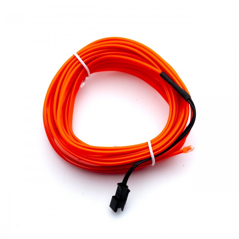 LED světlovodný pásek 5m (červený) 24V