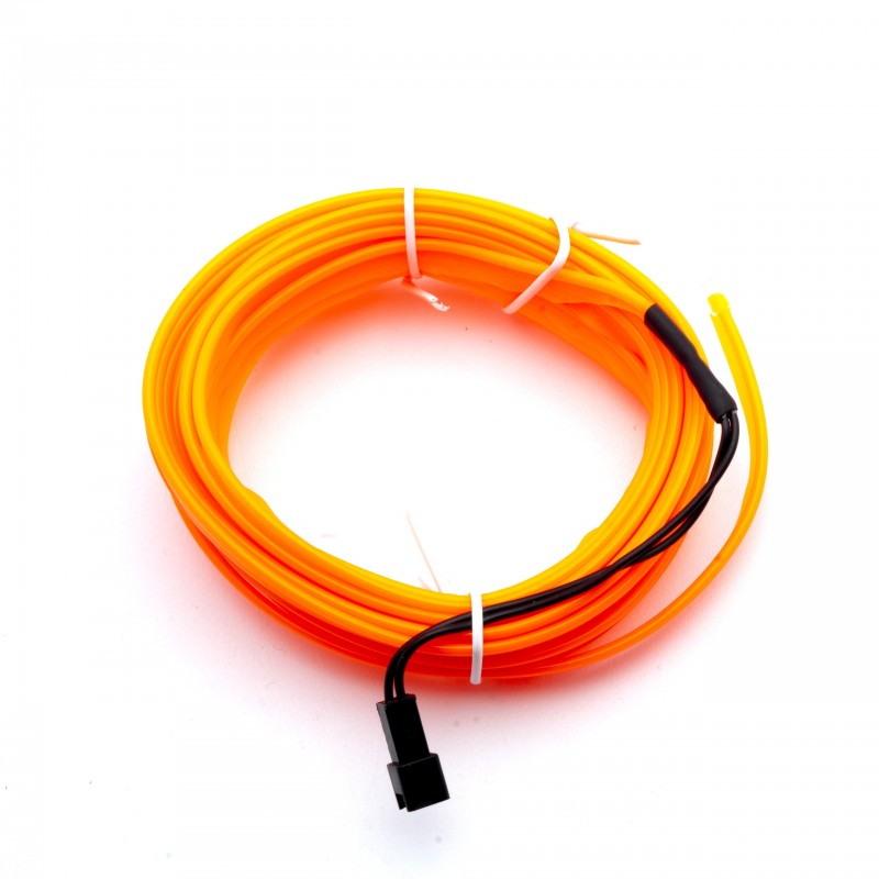 LED světlovodný pásek 5m (oranžový) 24V