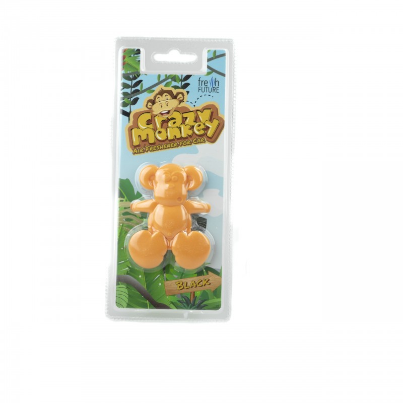 Osvěžovač vzduchu do auta - Crazy Monkey (černá)