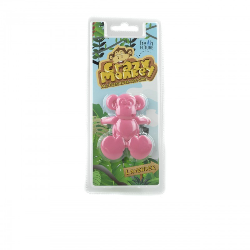 Osvěžovač vzduchu do auta - Crazy Monkey (levandule)