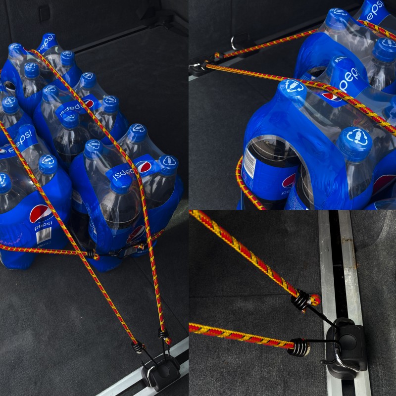 EPACC036 Elastická Gumová Lana Pro Upevnění Zavazadel 60cm 4ks.