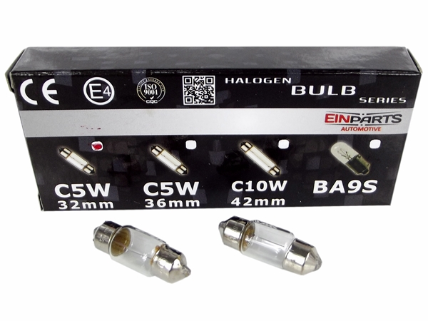 C5W Halogenové žárovky 5W (žlutá) 32mm E4
