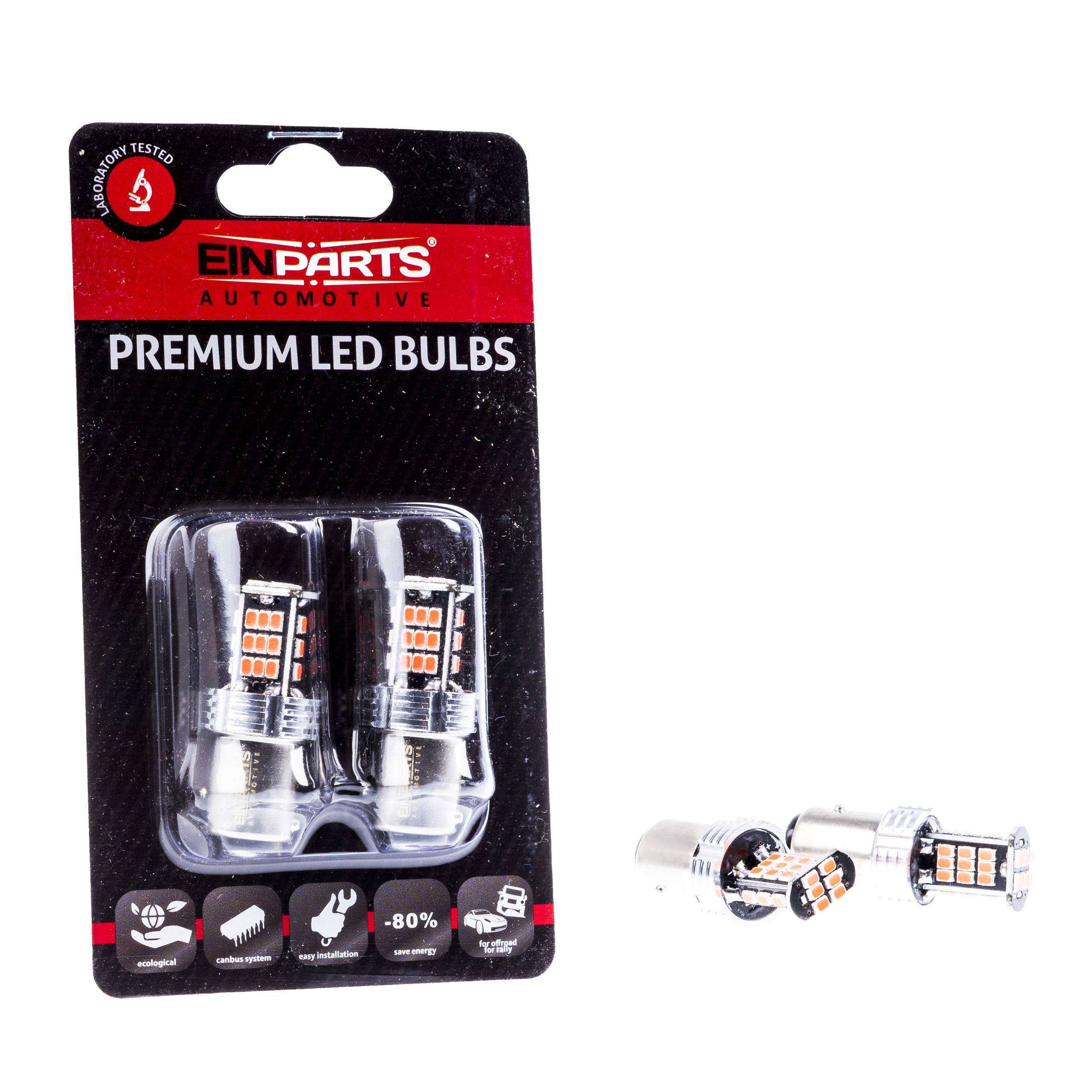 P21/5W LED žárovky (30 x SMD 3020) červená CANBUS