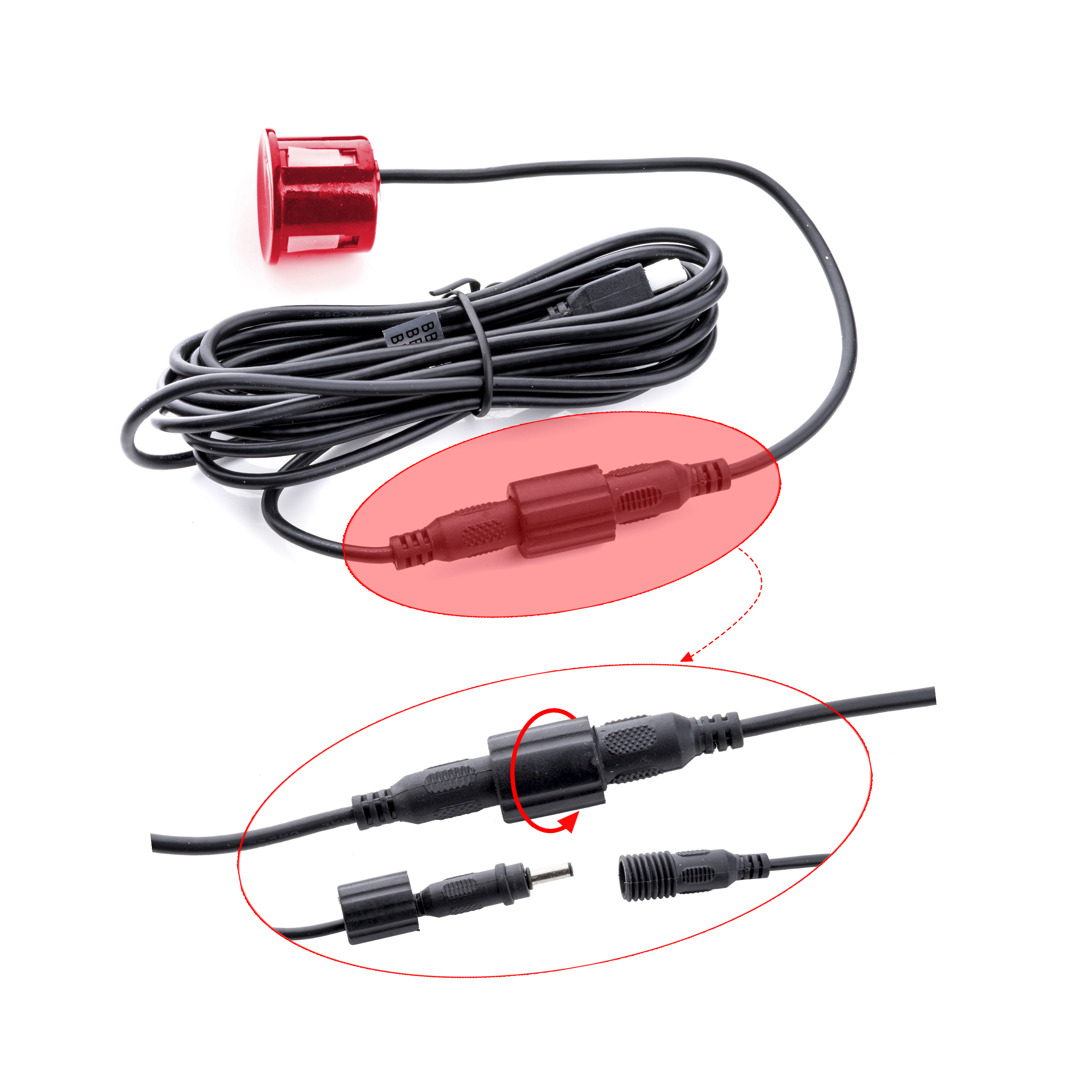 EPP5400 EinParts parkovací asistent (červené senzory)