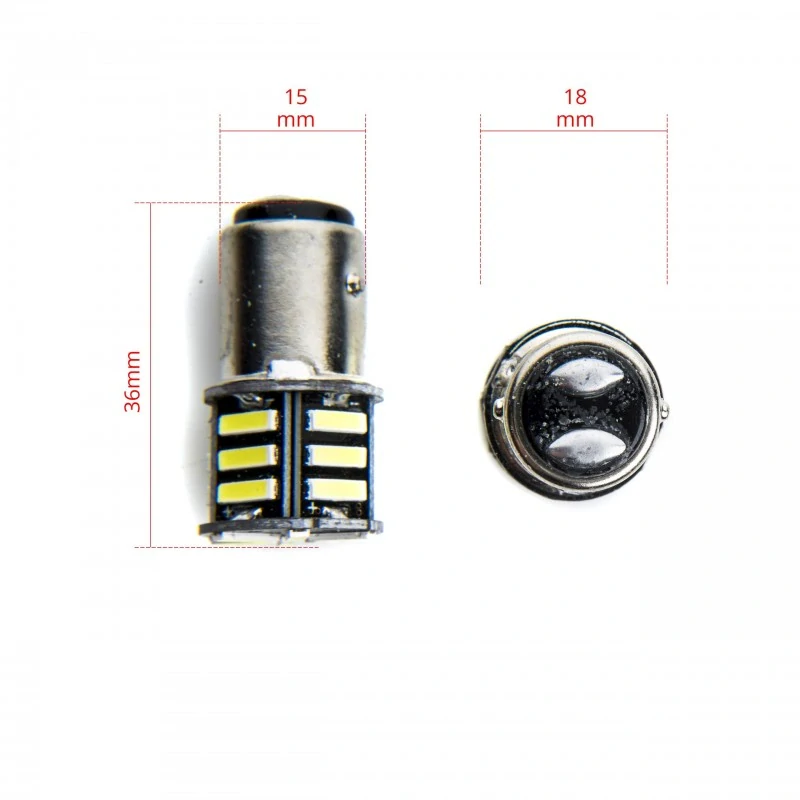 EPL219 LED žárovky P21/5W (21 x SMD 7020) 6000K