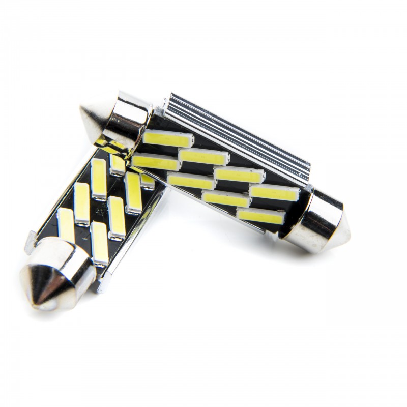 C10W LED žárovky (8 x SMD 7020) 42mm 6000K CANBUS