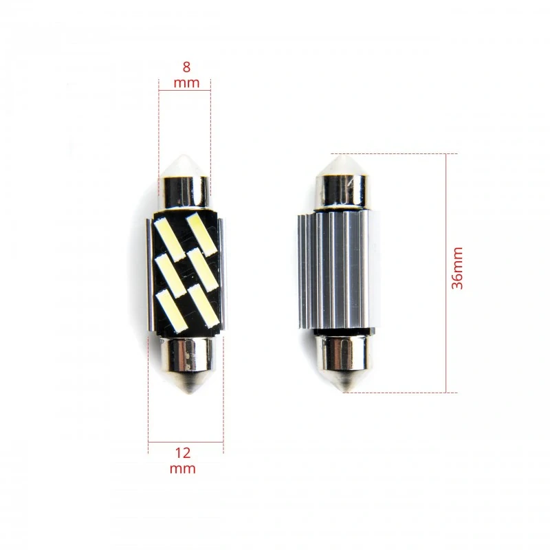 EPL215 LED žárovky C5W (6 x SMD 7020) 36mm 6000K CANBUS