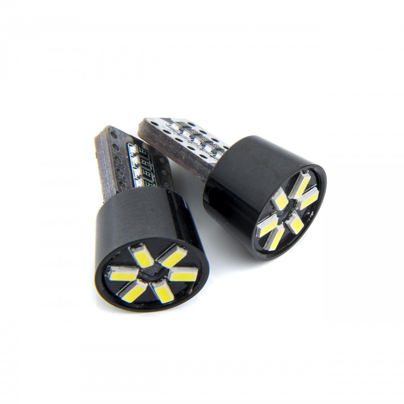 W5W LED žárovky (6 x SMD 3014) 6000K CANBUS