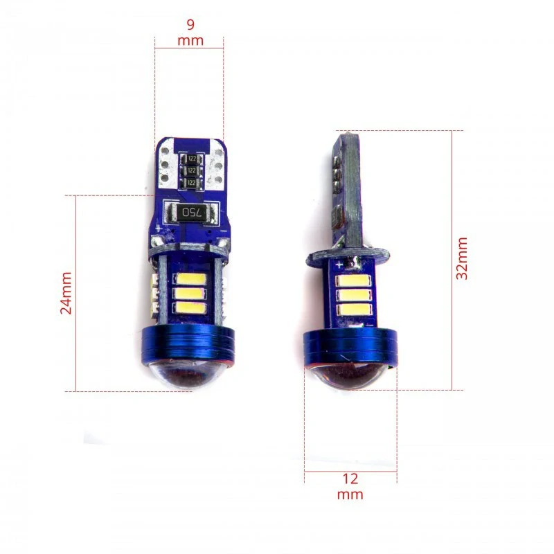 EPL203 LED žárovky W5W (15 x SMD 4014) 6000K CANBUS