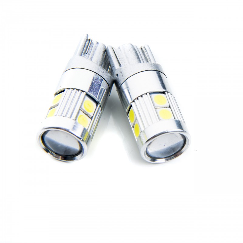 W5W LED žárovky (9 x SMD 3030) 6000K CANBUS