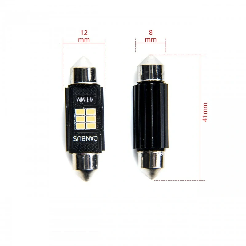 EPL197 LED žárovky C10W (6 x SMD 2016) 41mm 6000K CANBUS