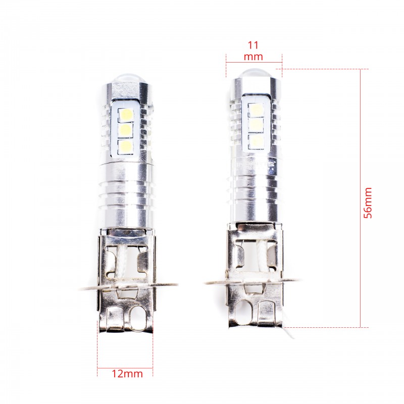 H3 LED žárovky (14 x SMD 3030) 6000K