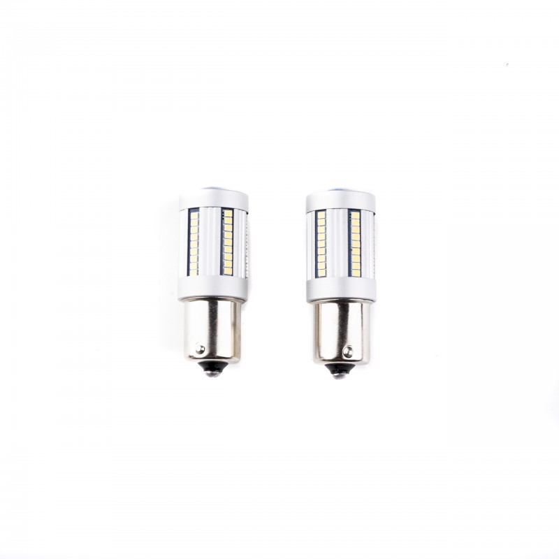P21W LED žárovky (66 x SMD 2016) 6000K CANBUS