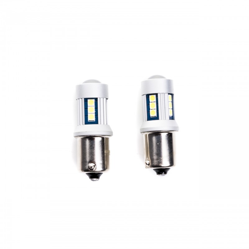 P21W LED žárovky (15 x SMD 3030) 6000K 12/24V