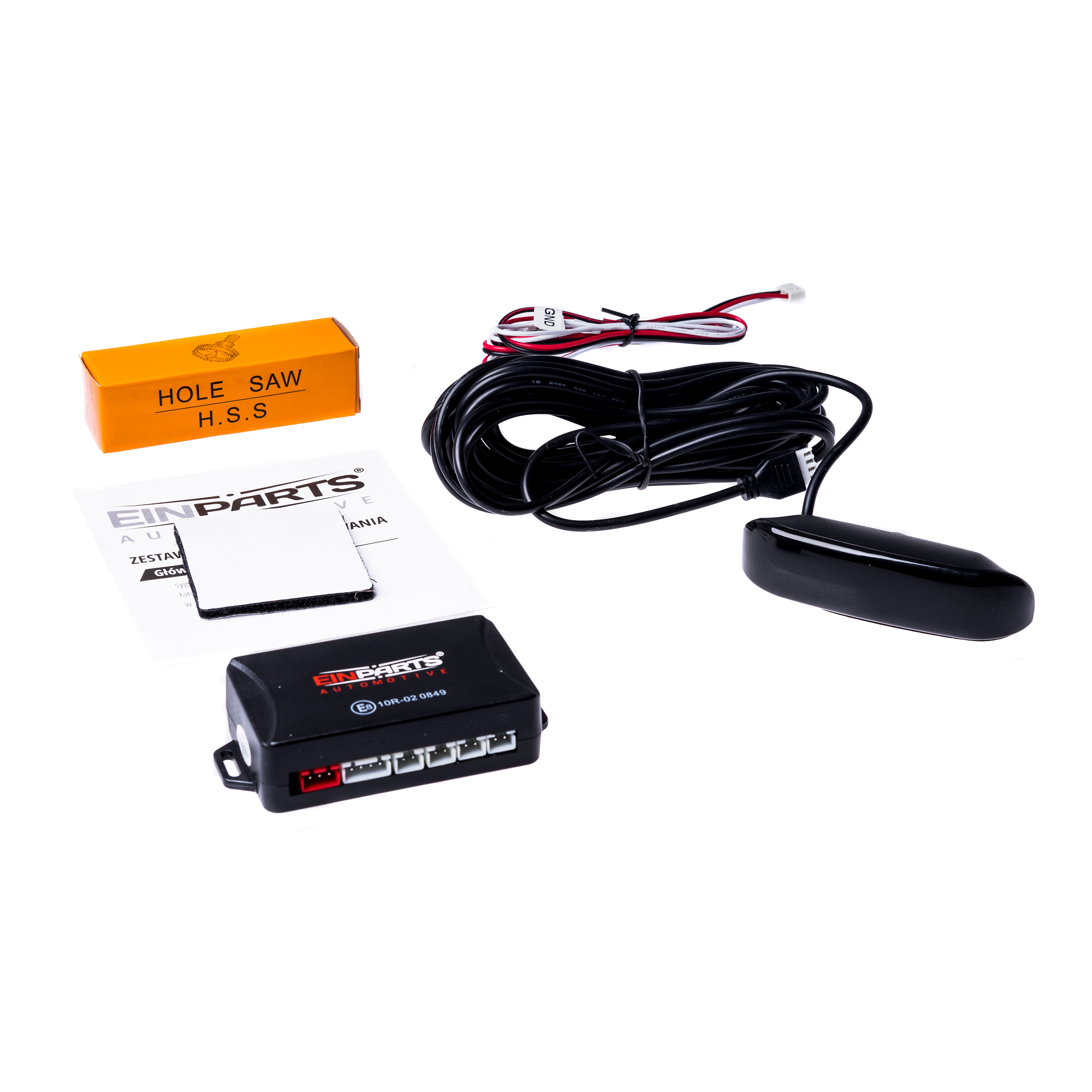 EPP8100 EinParts parkovací asistent s 8 senzory (červené senzory)