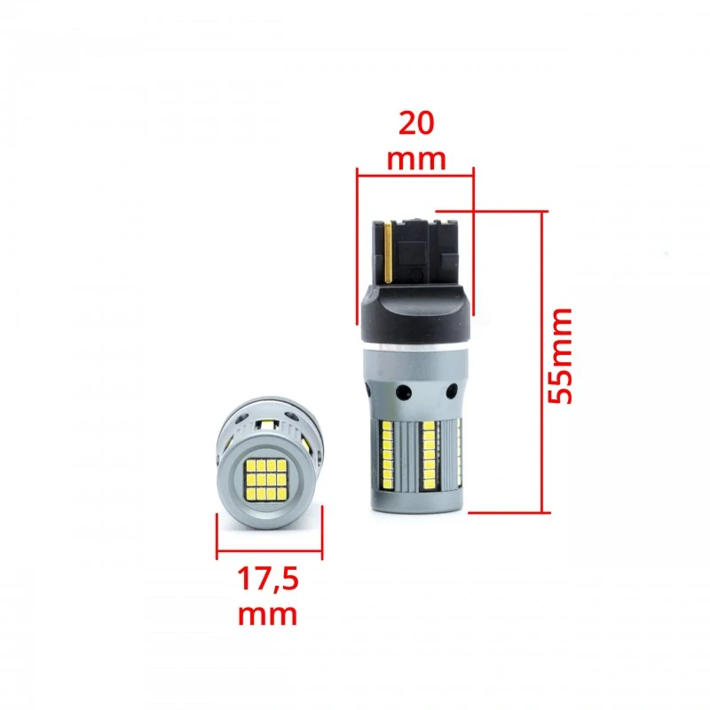 EPL281 LED žárovky W21W (66 x SMD 2016) 6000K CANBUS