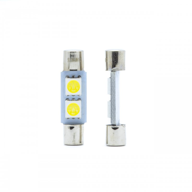 C3W LED žárovky (2 x SMD 4014) 28mm 5000K CANBUS