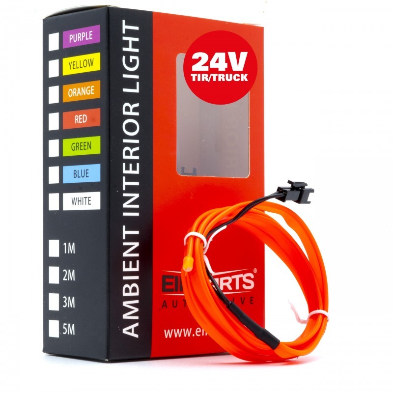 LED světlovodný pásek 1m (červený) 24V