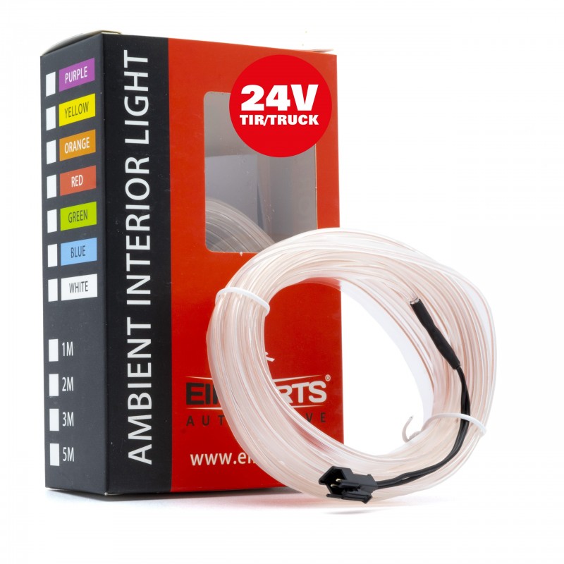 LED světlovodný pásek 5m (bílý) 24V