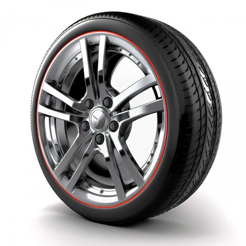 Samolepící proužek na disky (červený)