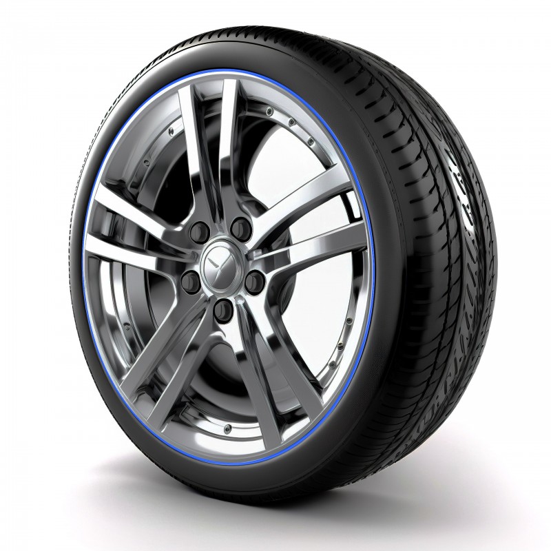 Samolepící proužek na disky (modrý)