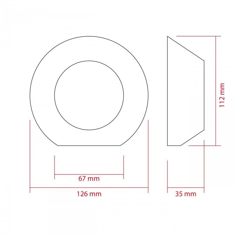 Krytka projektorů čoček 2,8" (C)