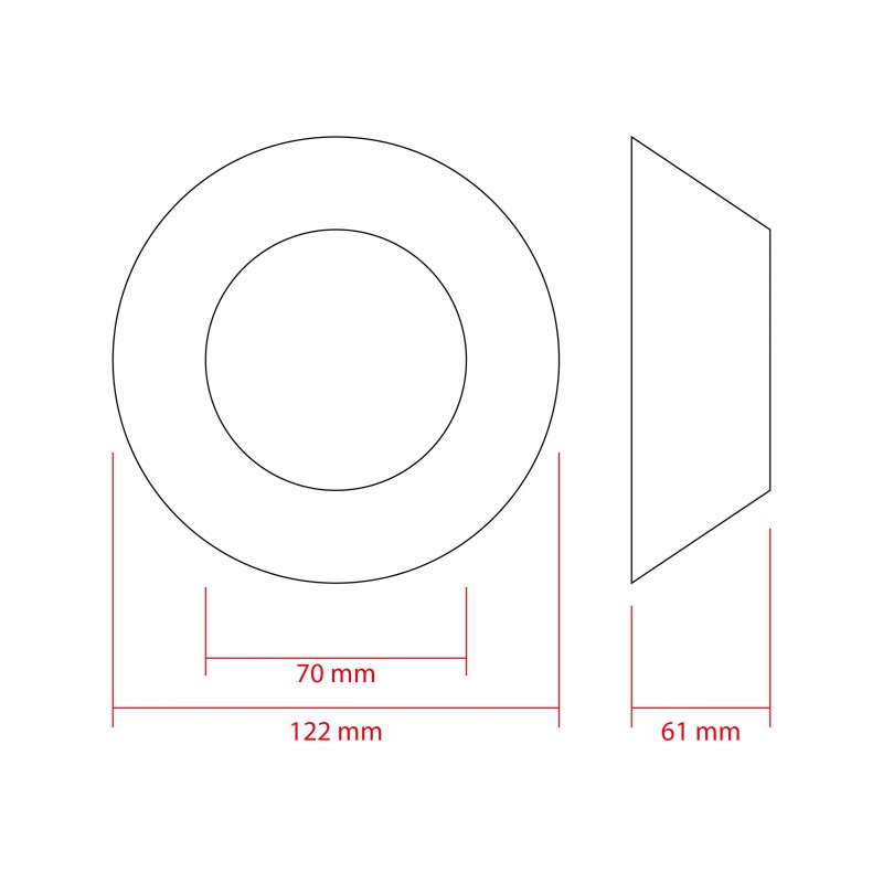 Krytka projektorů čoček 3'' (D)