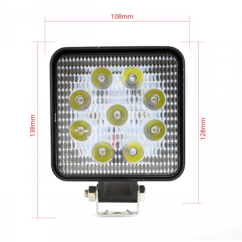 LED Pracovní světlo 9W (9 x 1W EPISTAR) 30°
