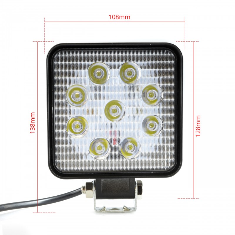 LED Pracovní světlo 9W (9 x 1W EPISTAR) 60°