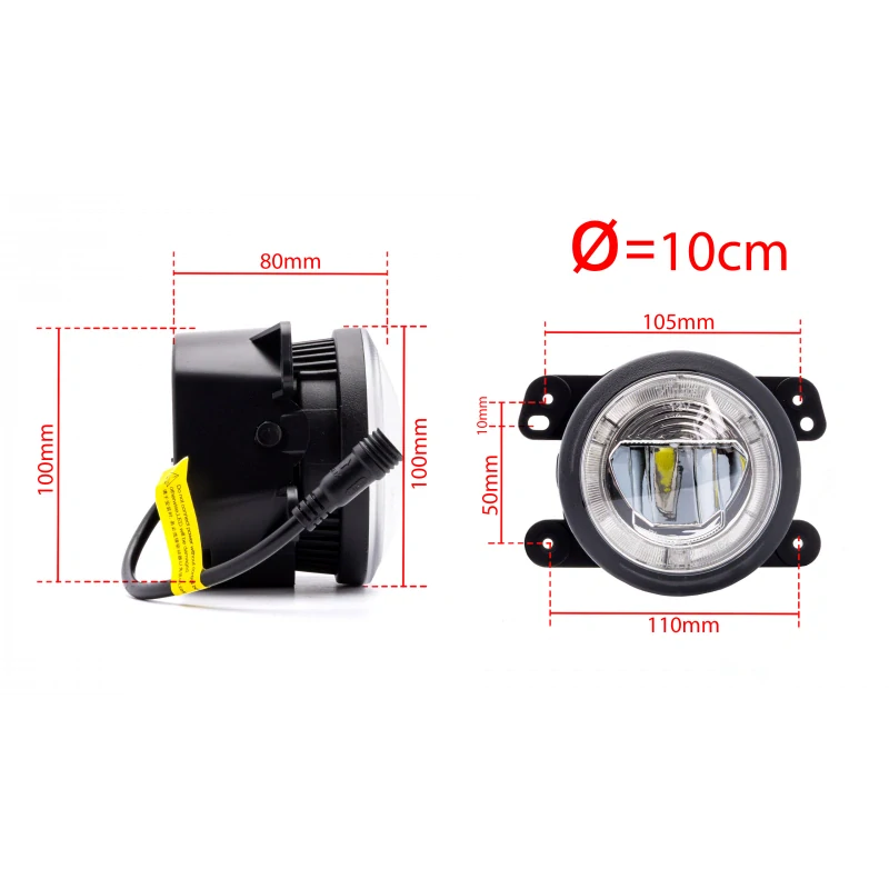 LED Světla Pro Denní Svícení s Mlhovkami DODGE Journey (2008-2010)