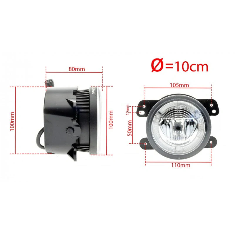 LED Světla Pro Denní Svícení s Mlhovkami JEEP Grand Cherokee IV WK2 (2010-2013)