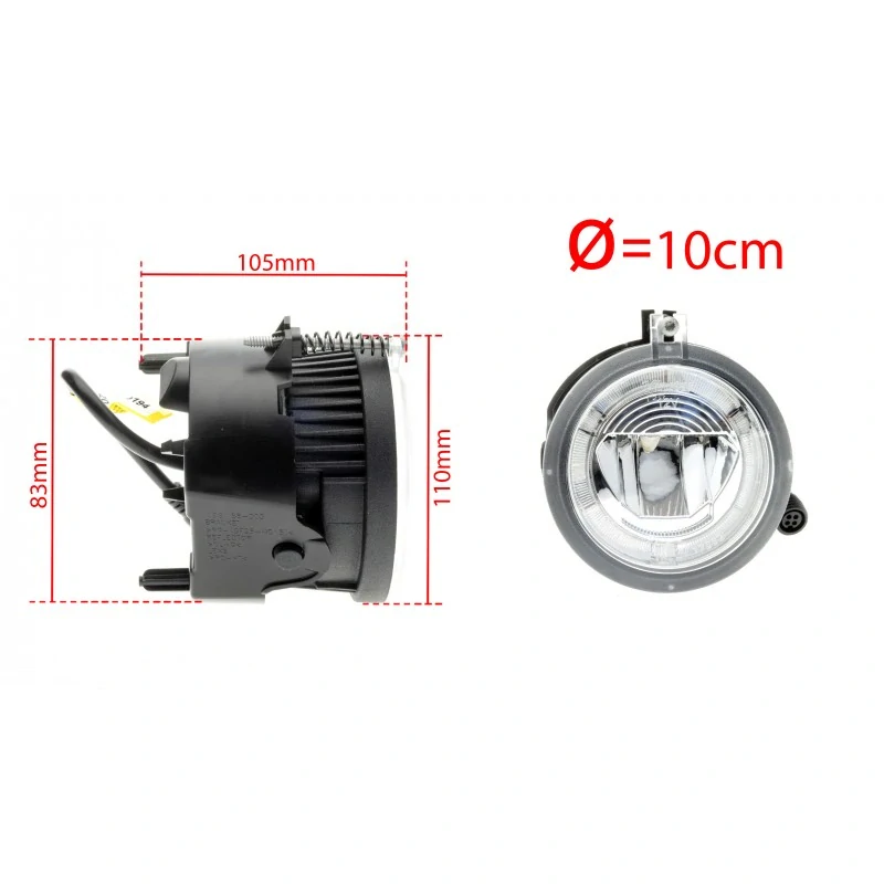 LED Světla Pro Denní Svícení s Mlhovkami CHRYSLER Pacifica FL (2006-2008)