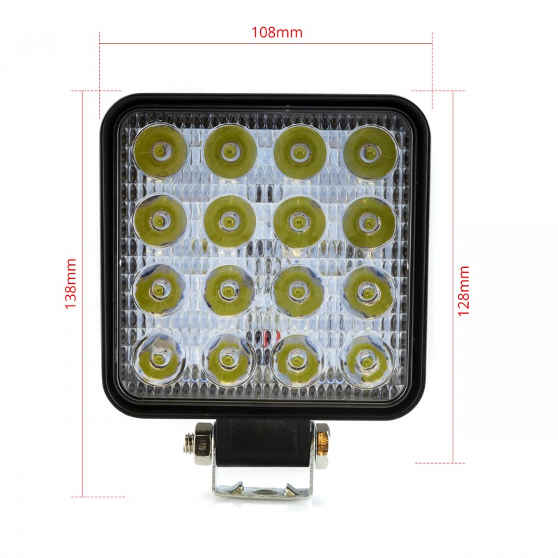 LED Pracovní světlo 48W (16 x 3W EPISTAR) 30°