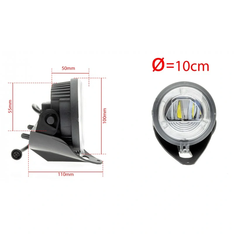 LED Světla Pro Denní Svícení s Mlhovkami DODGE Stratus sedan (2000-2006)