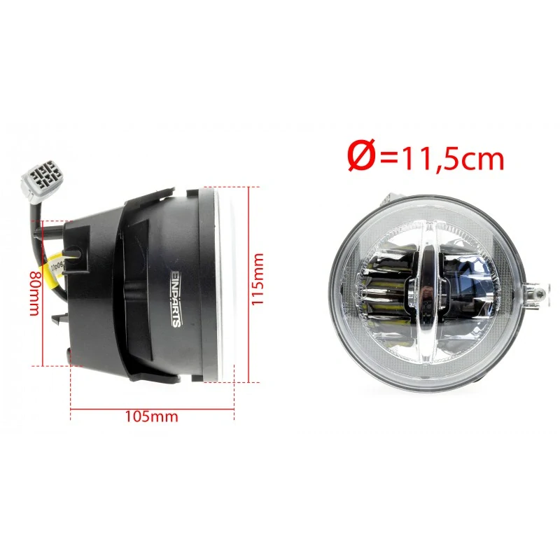 LED Světla Pro Denní Svícení s Mlhovkami JEEP Commander (2006-2010)
