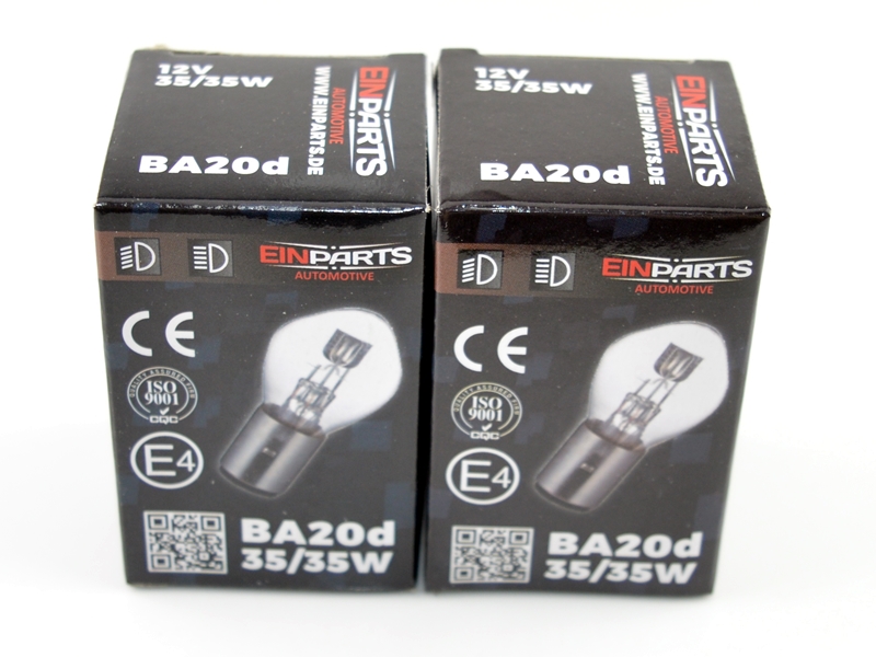 BA20D žárovka 35W (žlutá) E4