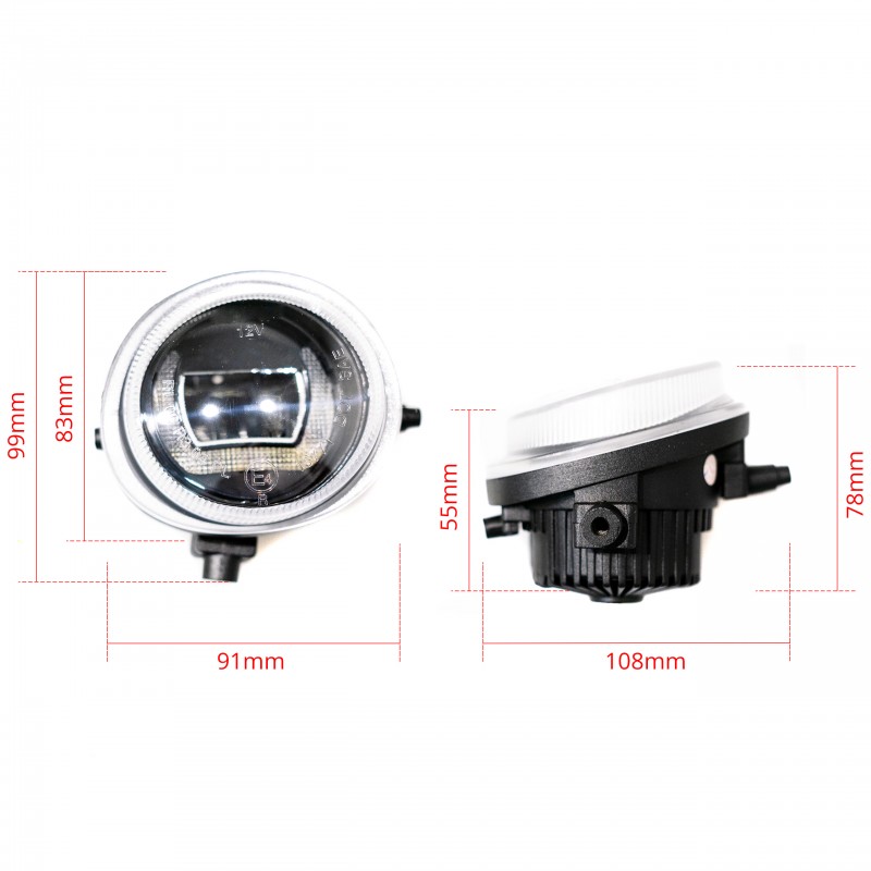 LED Světla Pro Denní Svícení s Mlhovkami MAZDA MPV (2004-2006)