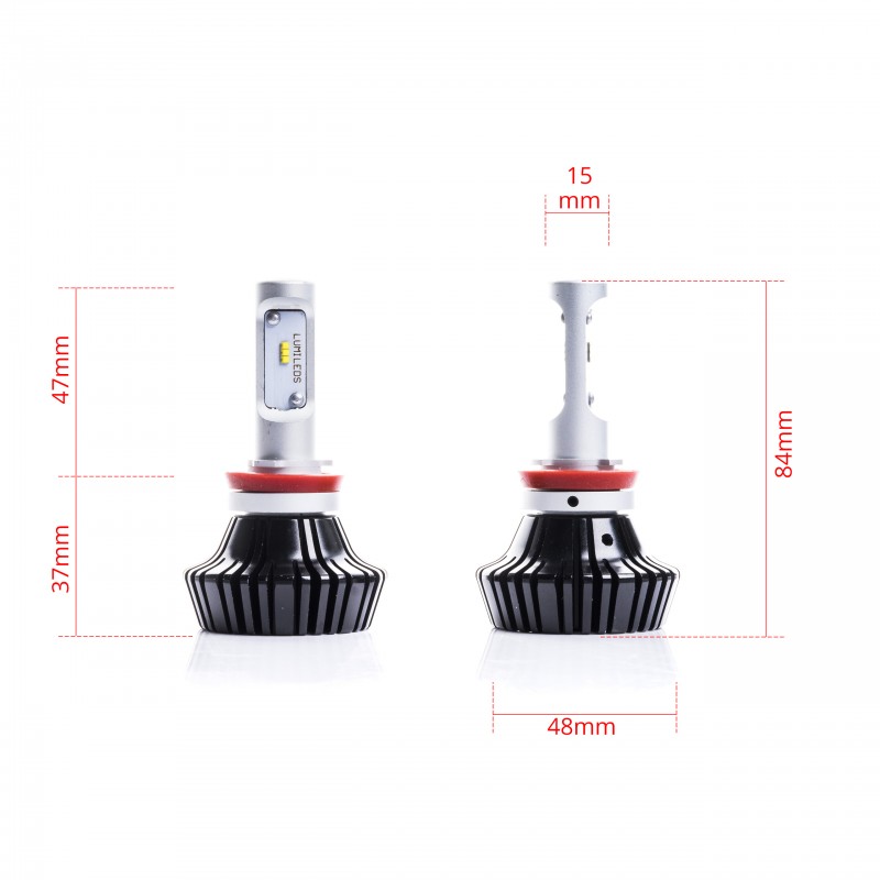 H11 LED žárovky 30W (6 x LUMILED) 6000K CANBUS