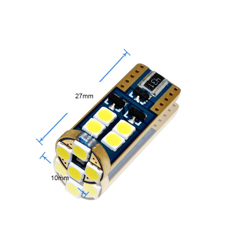 W5W LED žárovky (12 x OSRAM LED 3030) 6000K CANBUS