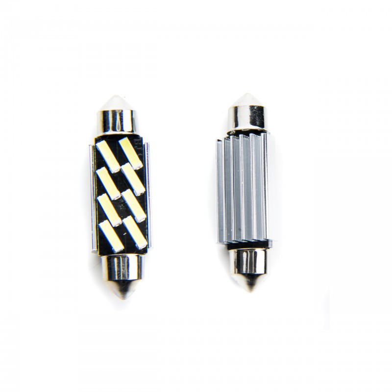 C10W LED žárovky (8 x SMD 7020) 42mm 6000K CANBUS