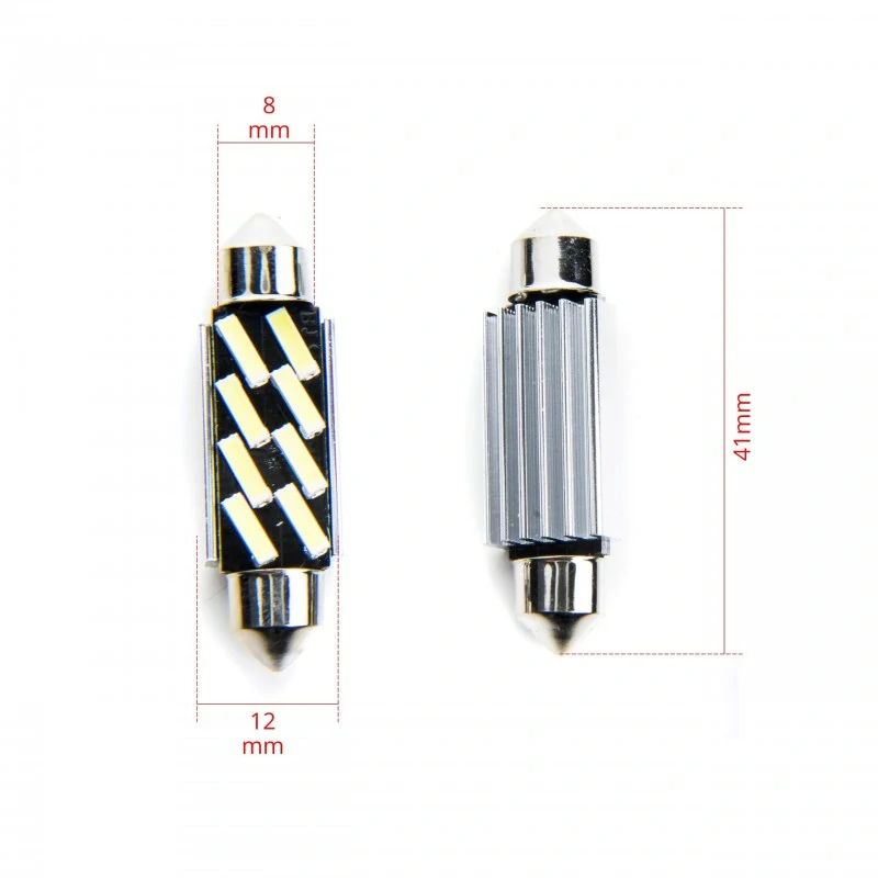 EPL217 LED žárovky C10W (8 x SMD 7020) 41mm 6000K CANBUS