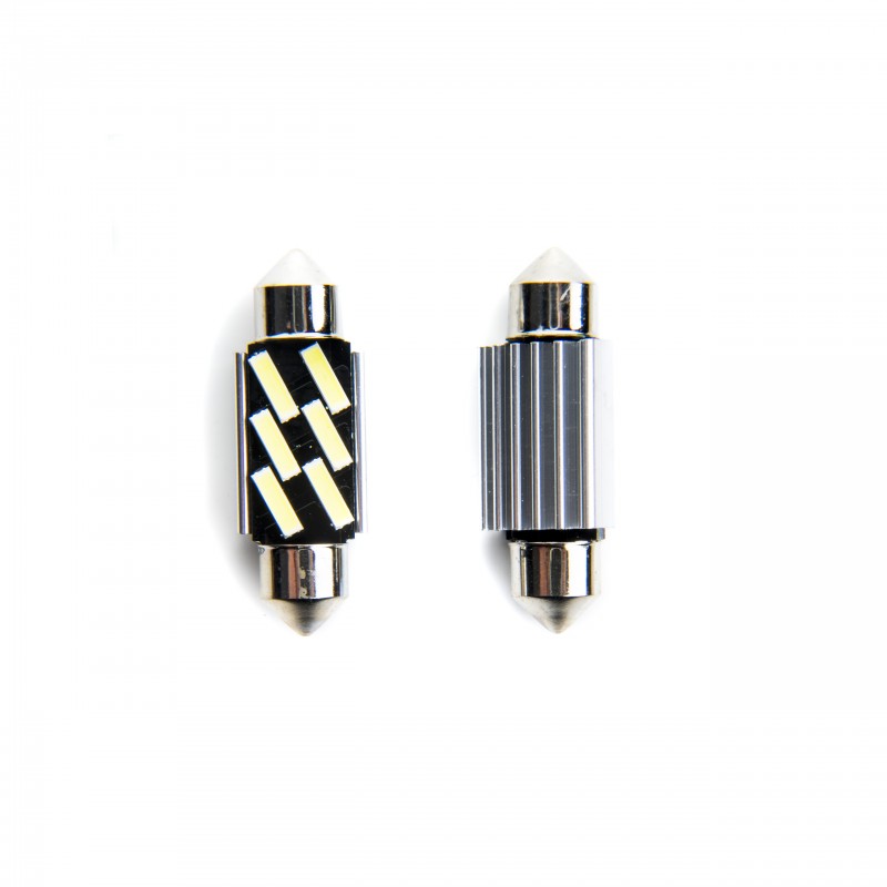 C5W LED žárovky (6 x SMD 7020) 36mm 6000K CANBUS