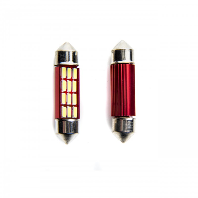 C5W LED žárovky (12 x SMD 4014) 36mm 6000K CANBUS