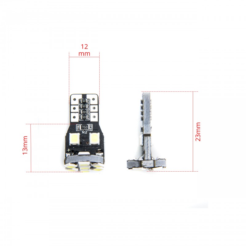 W5W LED žárovky (13 x SMD 2835) 6000K CANBUS