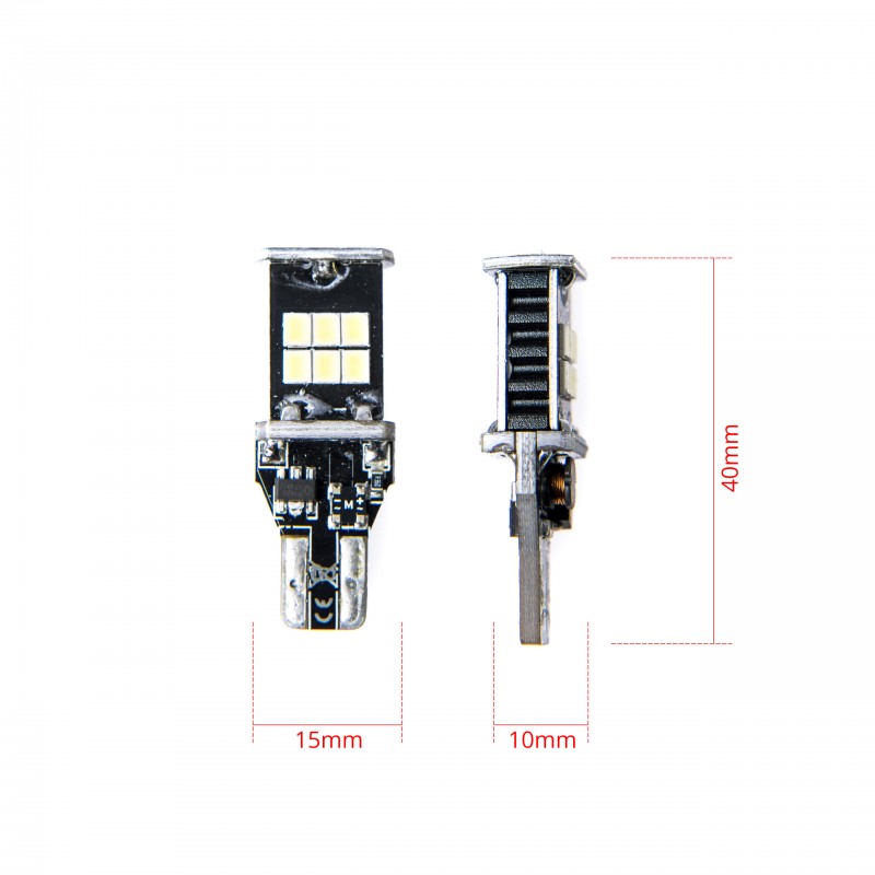W16W LED žárovky (15 x SMD 2835) 6000K CANBUS