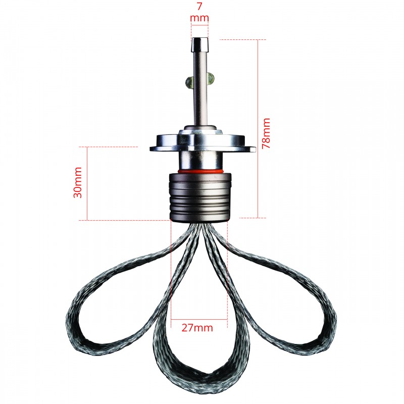 H4 LED žárovky OCTOPUS (2 x CREE LED) 6000K CANBUS